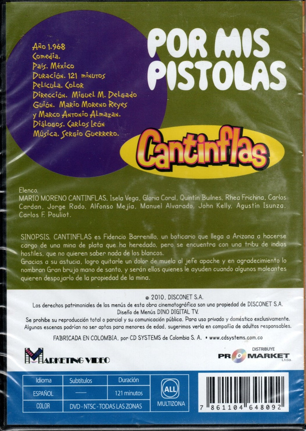 DVD Cantinflas - Por mis pistolas