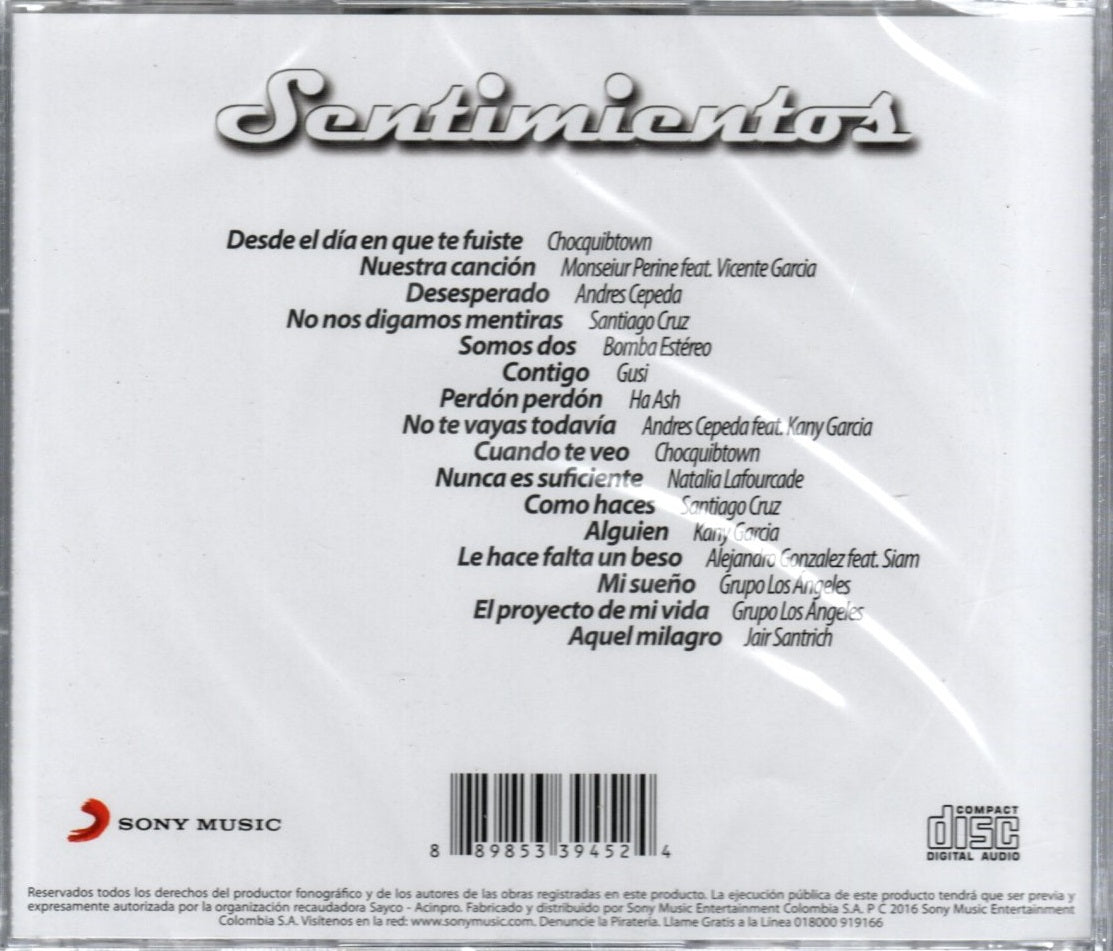 CD Sentimientos - Grandes Éxitos