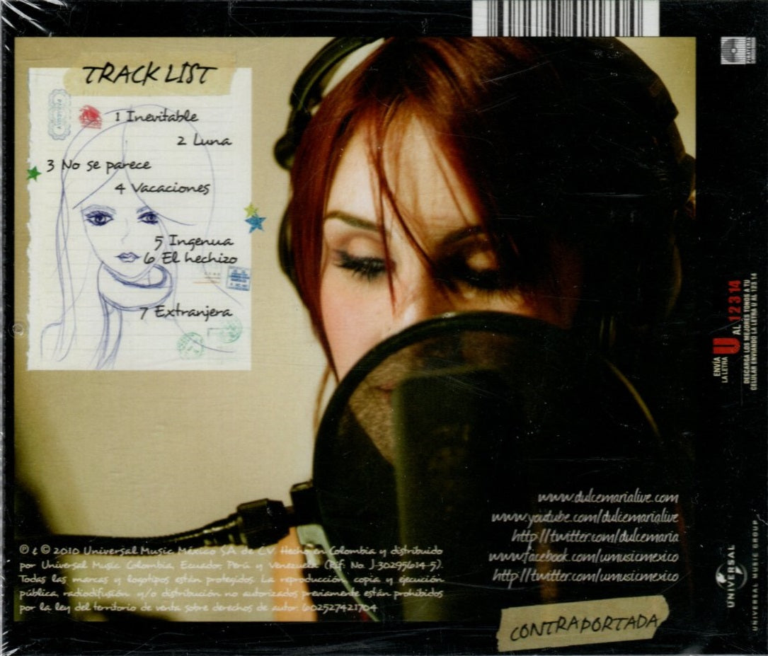 CD Dulce María – Extranjera. Primera Parte