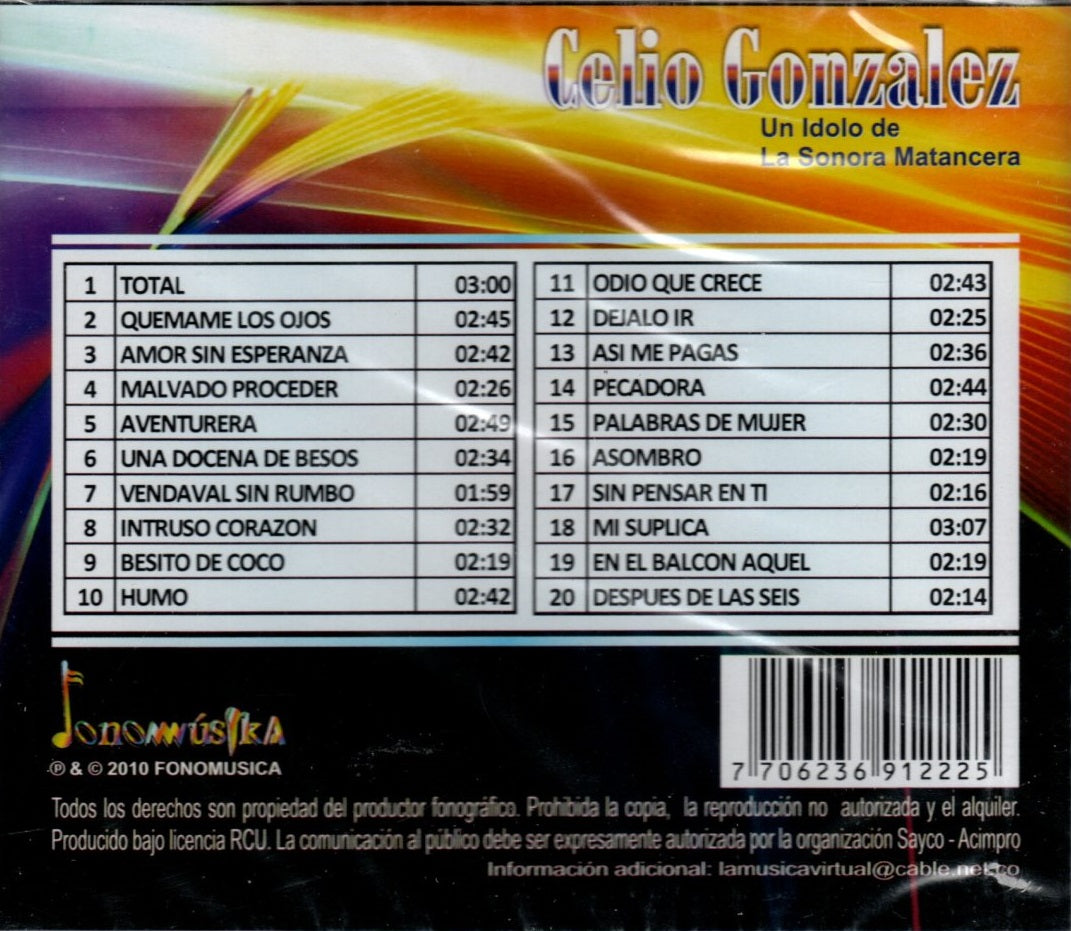 CD Celio Gonzales - Un Ídolo De La Sonora Matancera