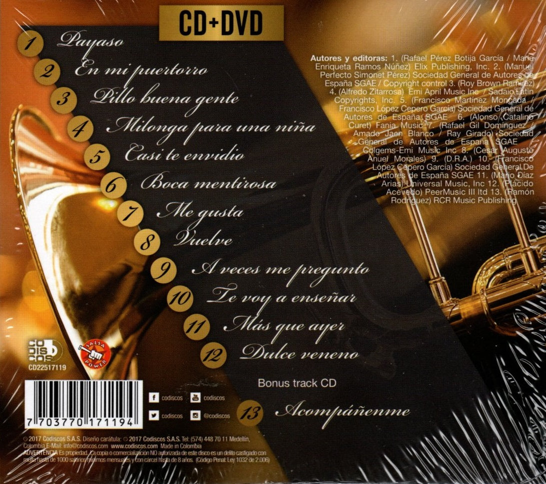 CD + DVD Andy Montañez - The Best, 55 Años De Historia