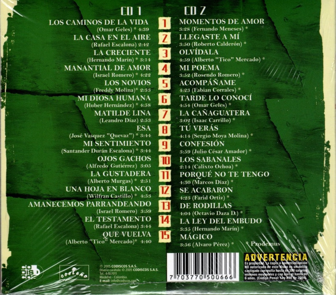 CDX2 Violines Vallenatos - Los 30 Mejores