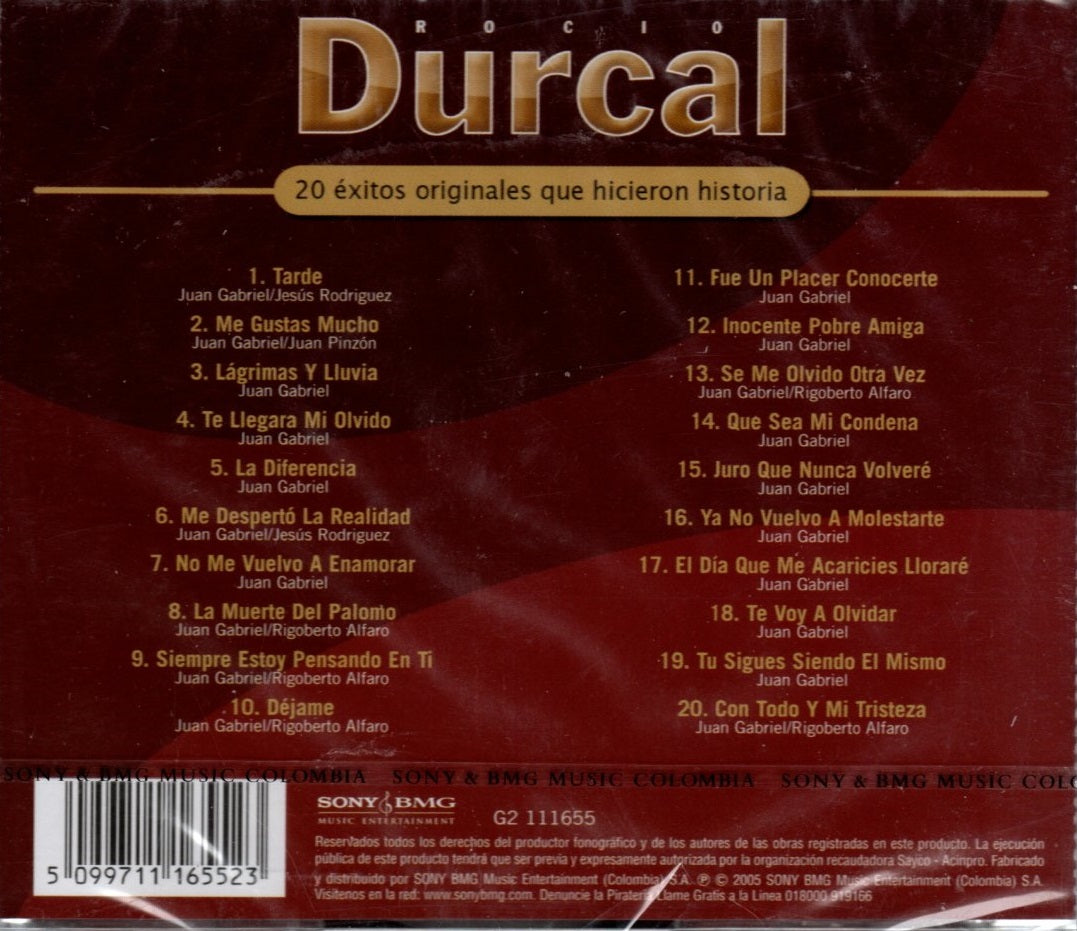 CD Roció Durcal - 20 grandes éxitos que hicieron historia