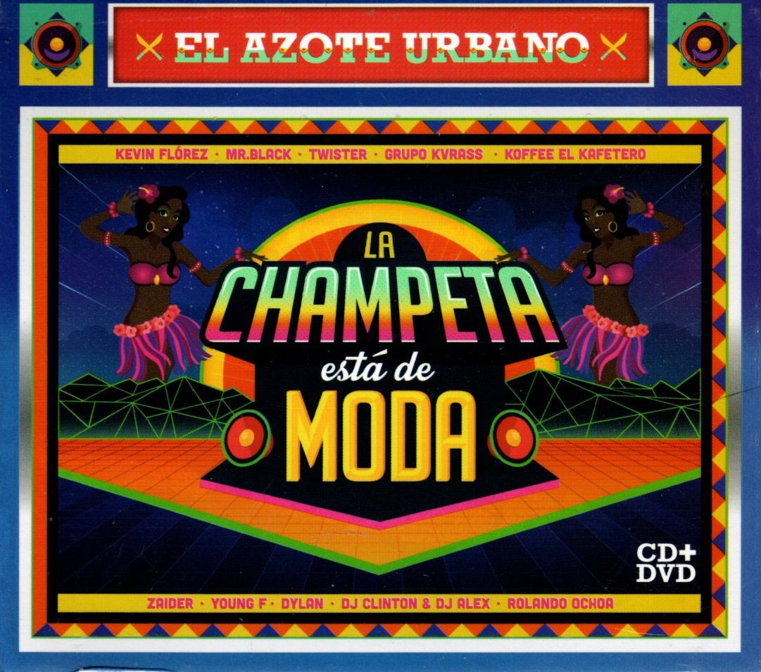 CD + DVD El Azote Urbano - La Champeta Esta De Moda