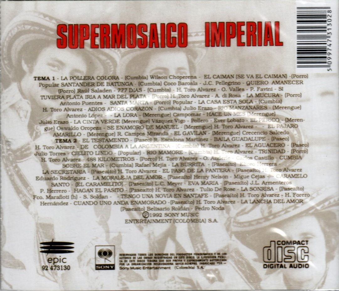 CD Cuarteto Imperial - Supermosaico Imperial