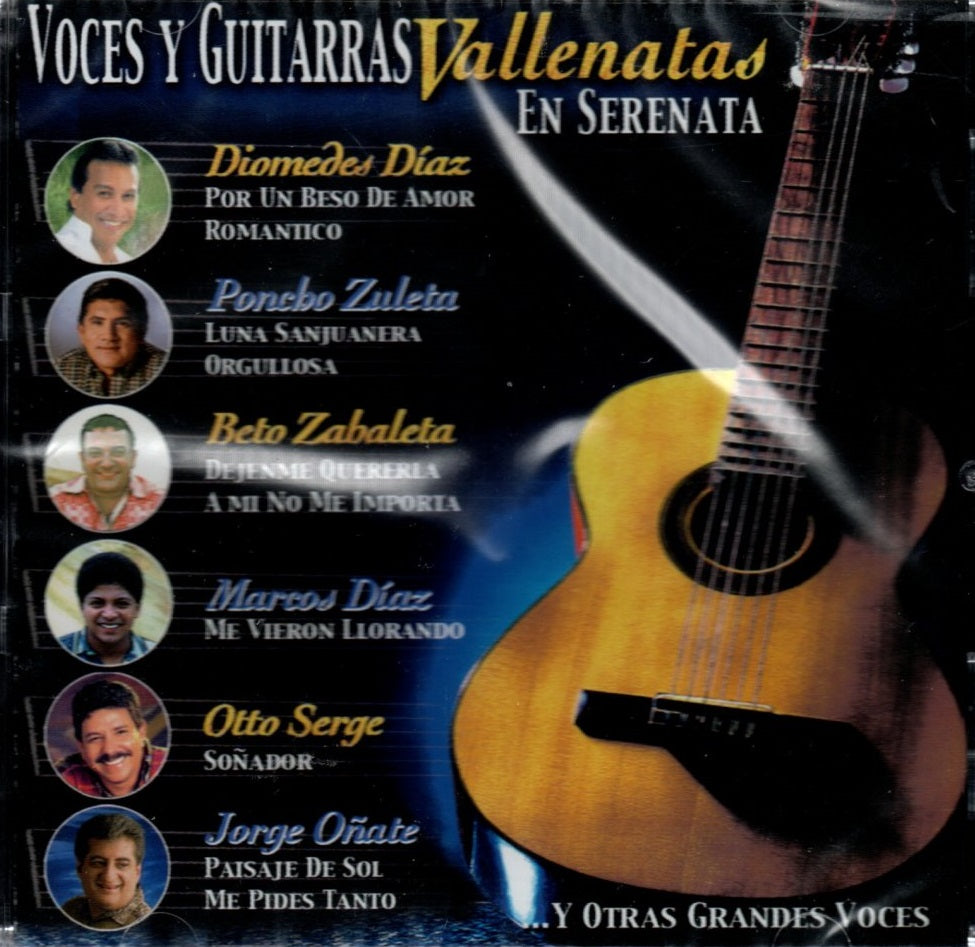 CD Voces y guitarras vallenatas en serenata