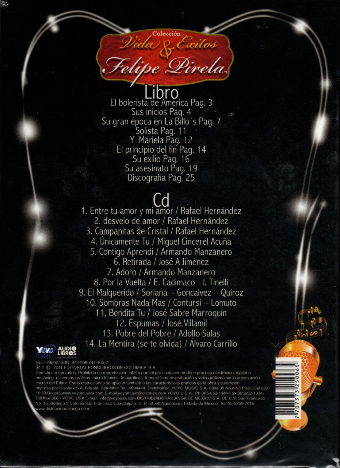 CD + Libro Felipe Pirela - Colección vida y éxitos