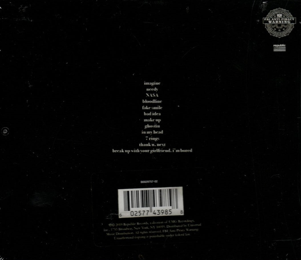 CD Ariana Grande - Thank u Next