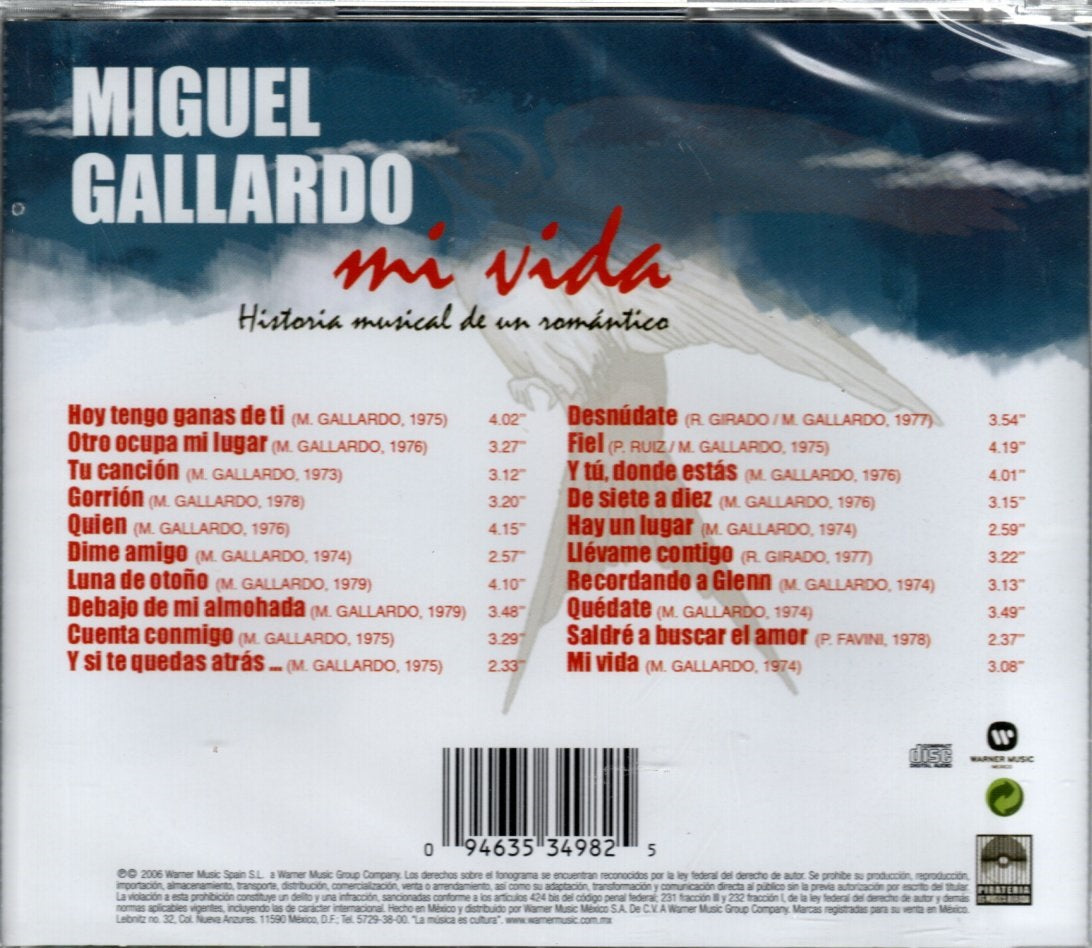 CD Miguel Gallardo - Mi Vida