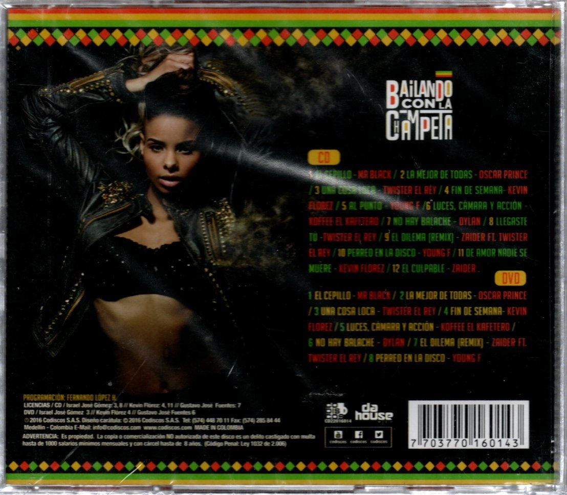 CD + DVD Bailando Con La Champeta