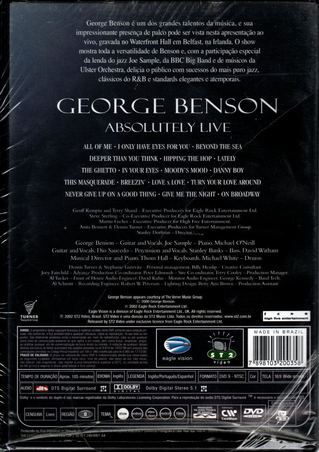 DVD Geroge Benson - Absolutely Live