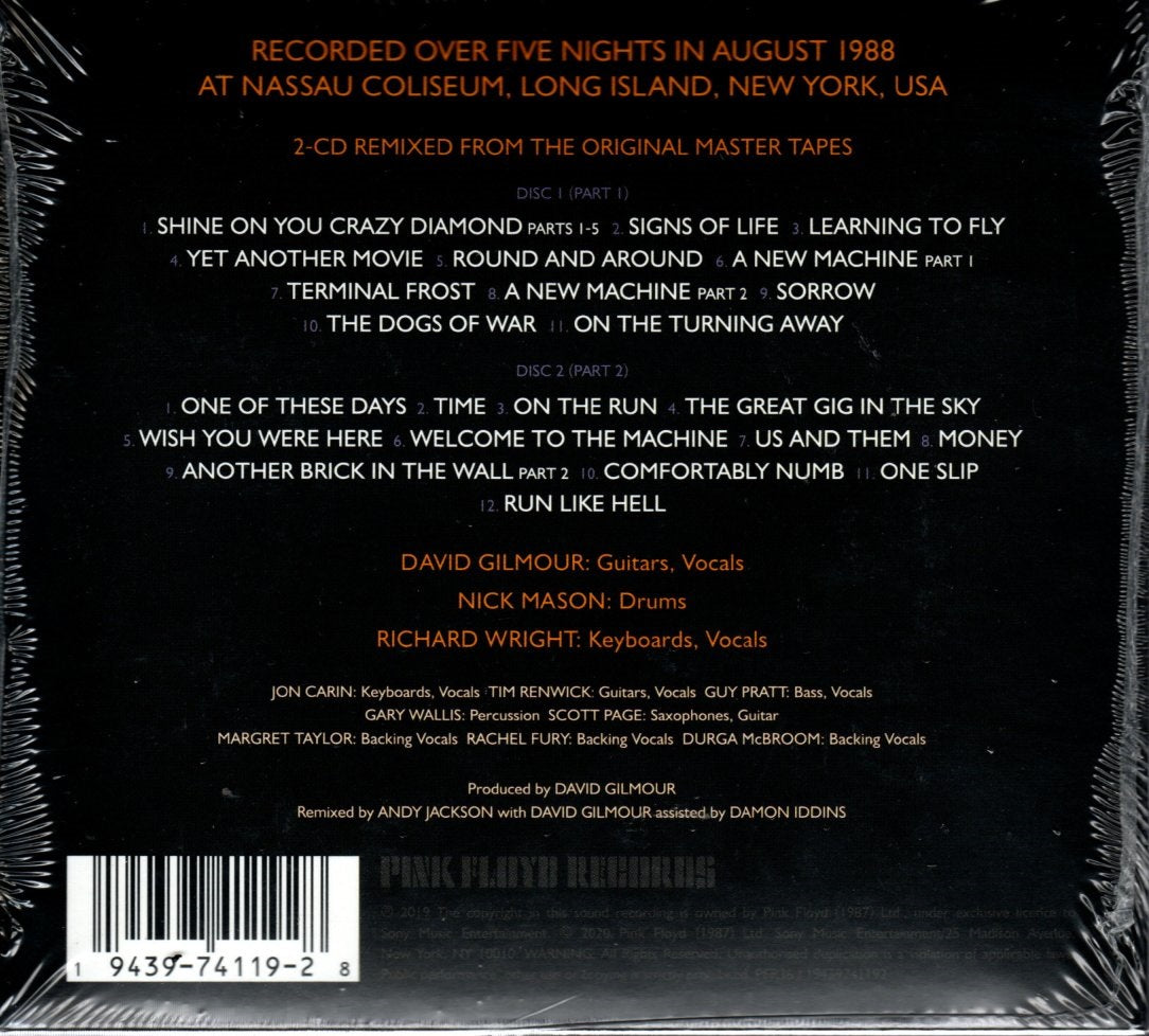 CD X2 Pink Floyd - Delicate Sound Of Thunder