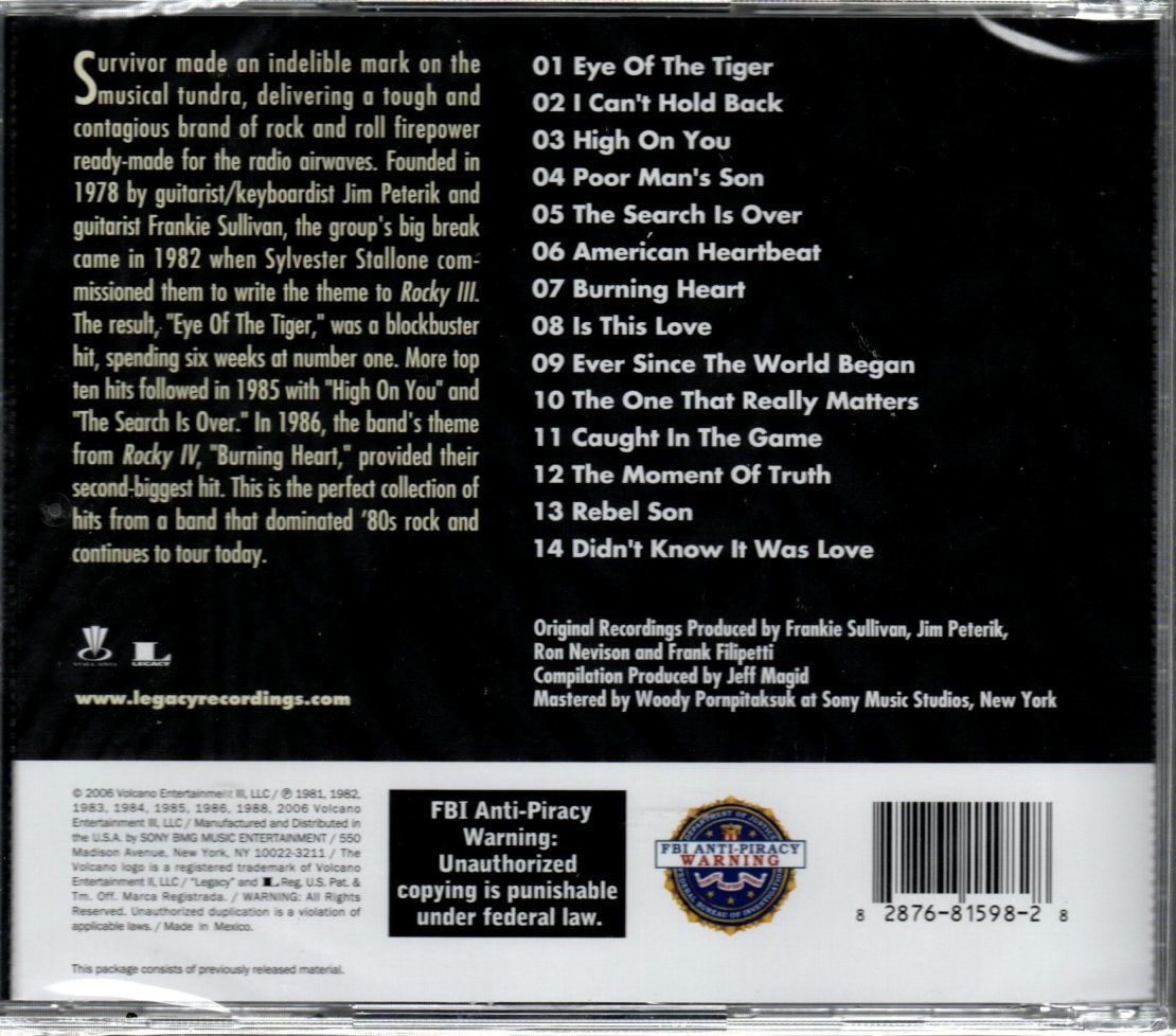 CD The Best Of Survivor