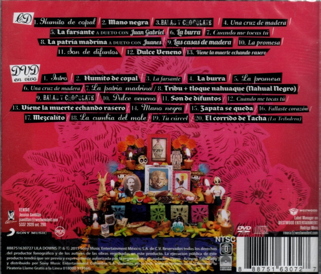 CD + DVD Lila Downs - Balas Y Chocolate Edición Especial