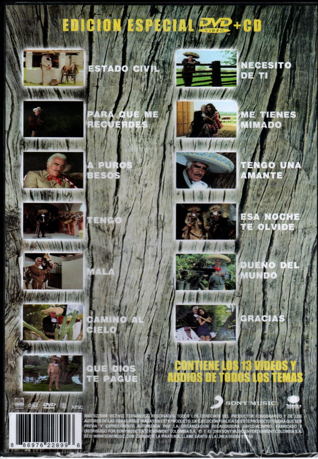 DVD Vicente Fernández - Necesito De Ti