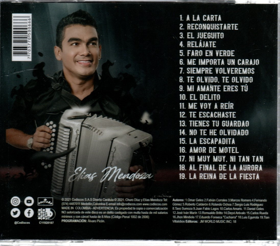 CD Churo Díaz Y Elias Mendoza - A La Carta