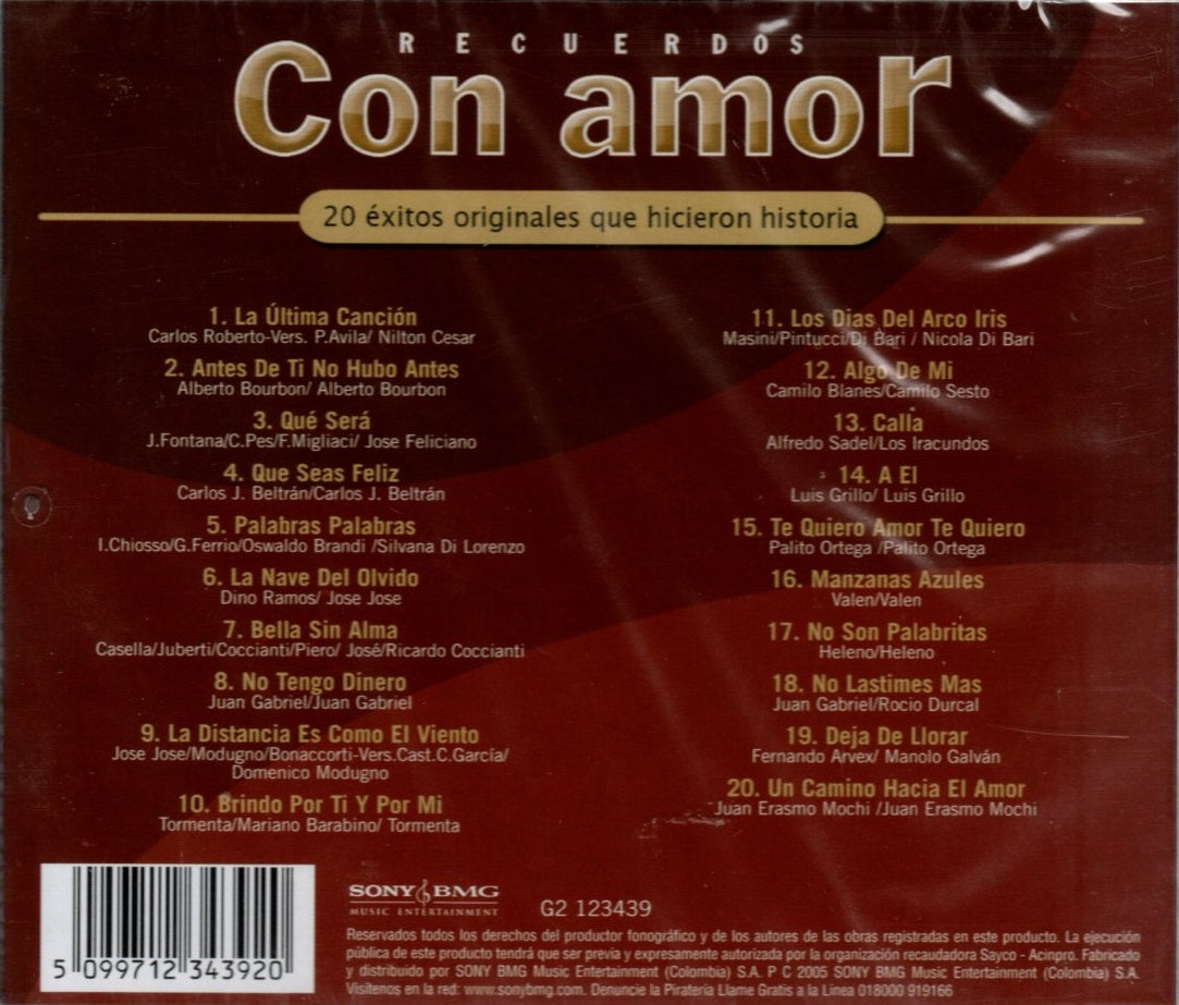 CD Recuerdos Con Amor