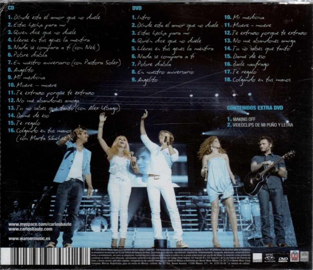 CD + DVD Carlos Baute -Directo En Tus Manos