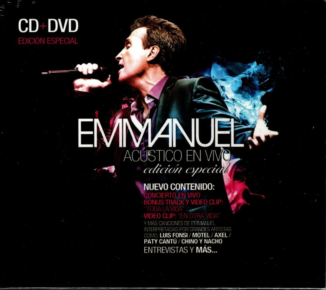 CD + DVD Emmanuel – Acústico En Vivo