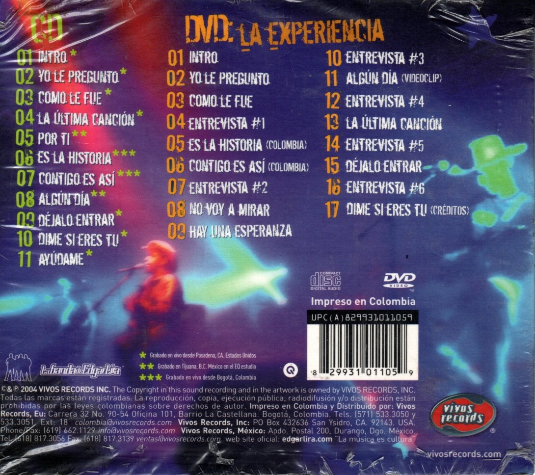 CD + DVD La Banda De Edgar Lira - Entrada Doble