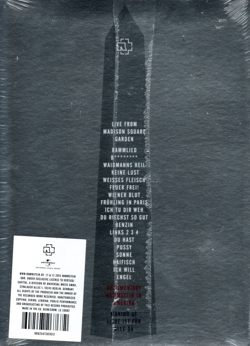 DVD X2 Rammstein – In Amerika