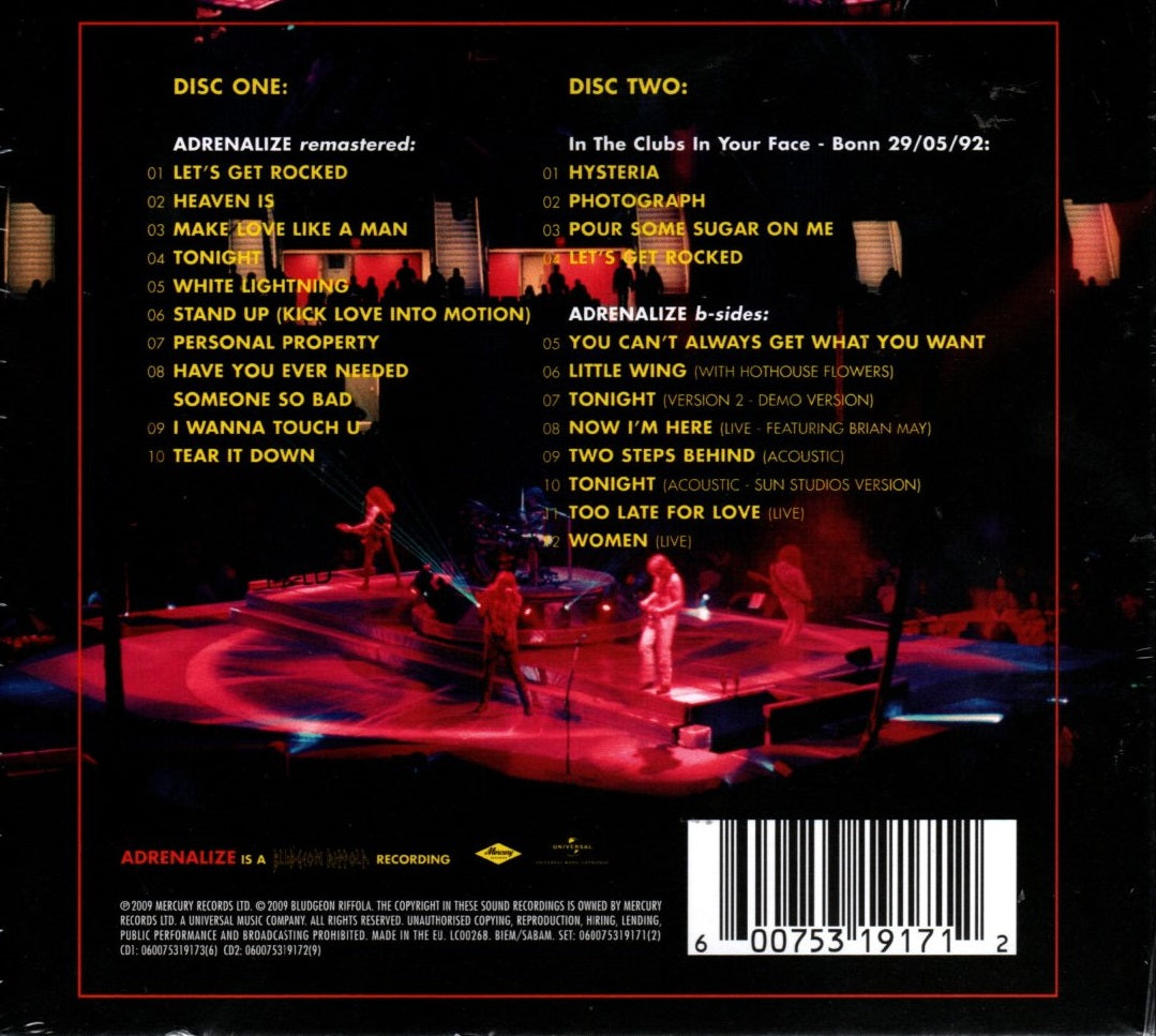 CDX2 Def Leppard – Adrenalize