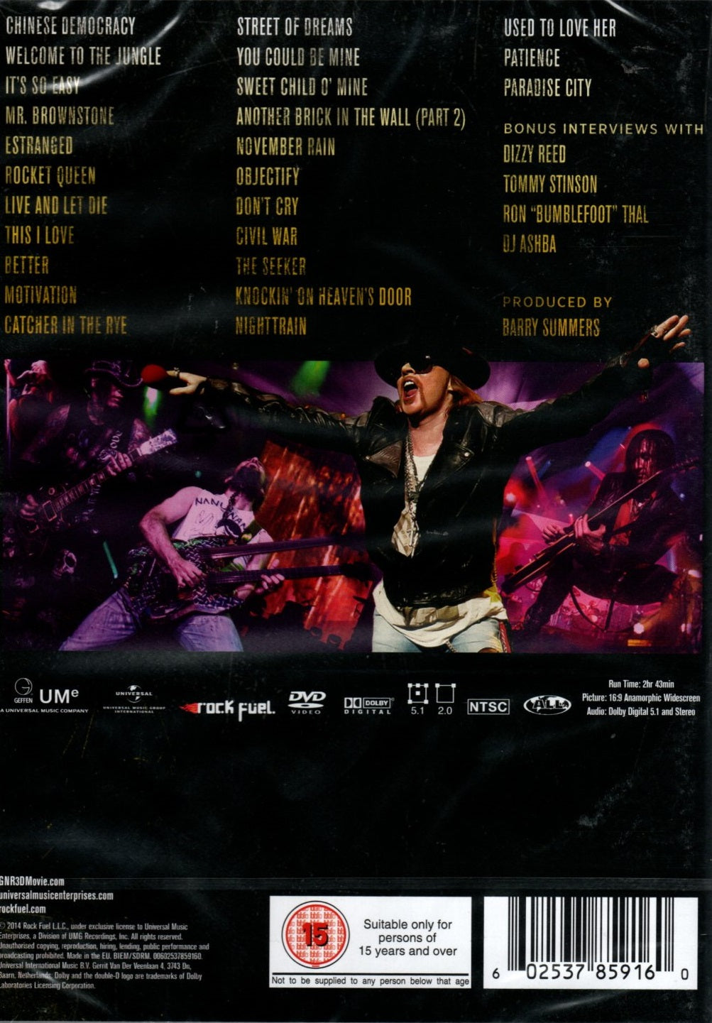 DVD Guns N' Roses – Appetite For Democracy