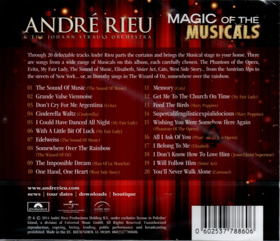 CD  André Rieu – Magic Of The Musicals