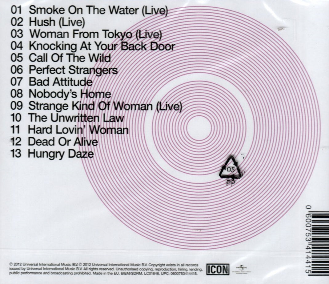CD Deep Purple ‎– Icon