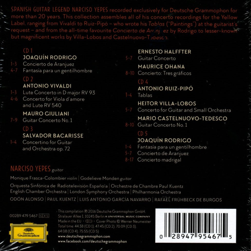 CD X5 Narciso Yepes – The Complete Concerto Recordings