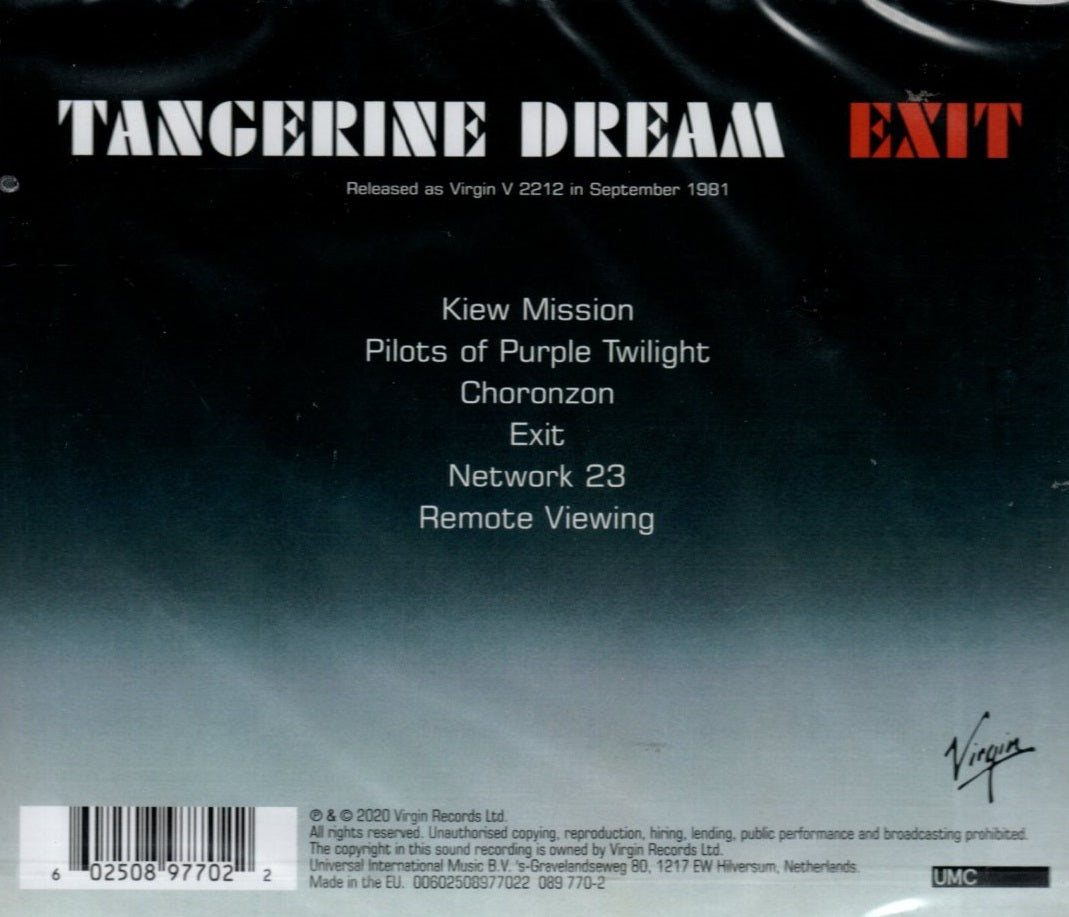CD Tangerine Dream – Exit