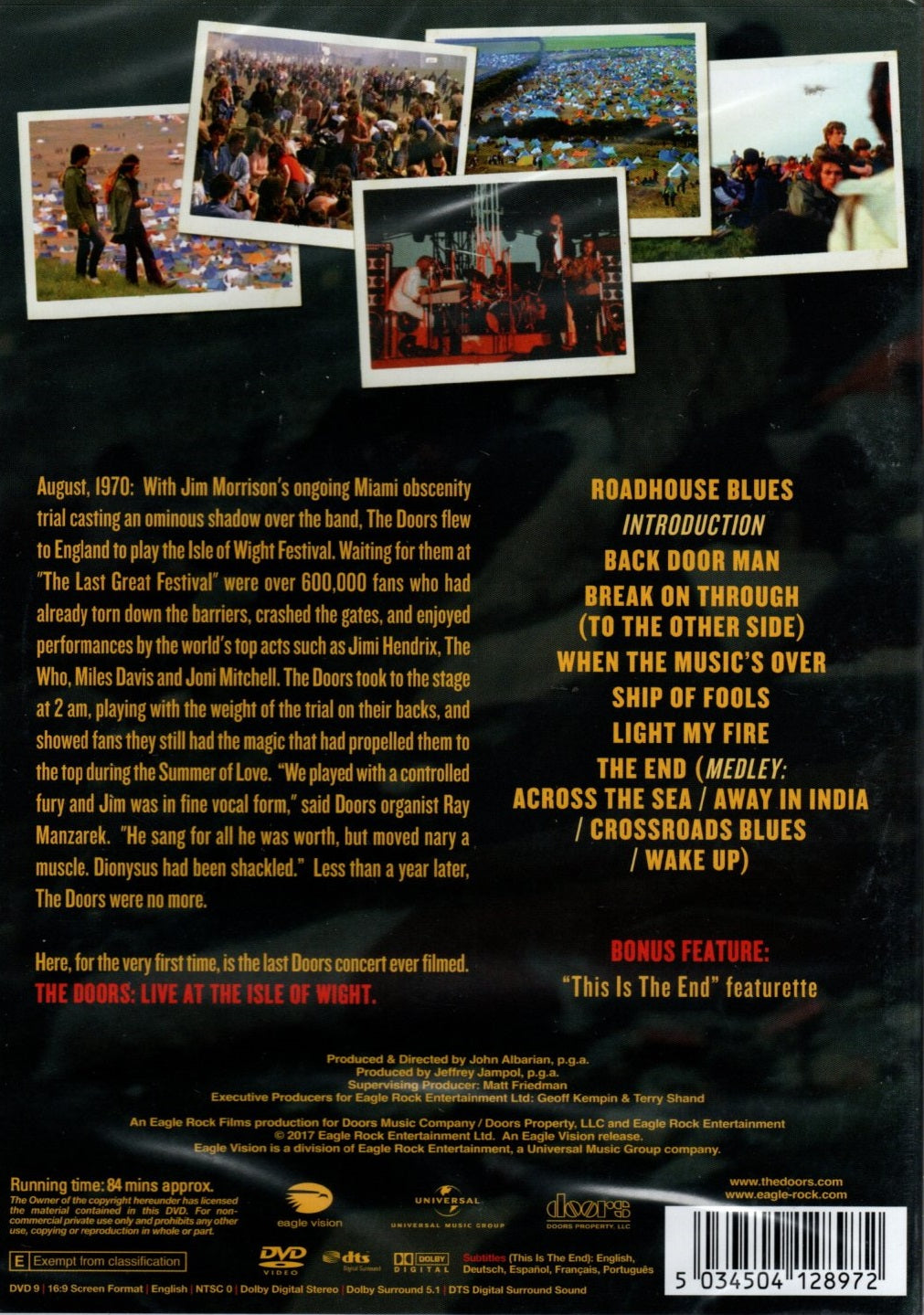 DVD The Doors – Live At The Isle Of Wight Festival 1970