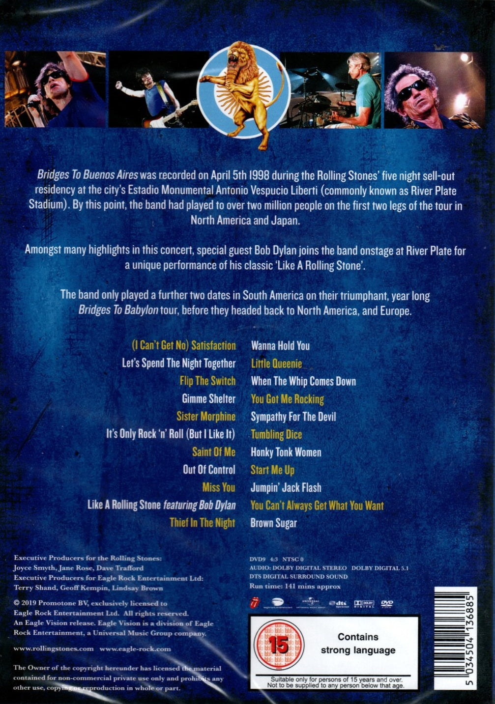 DVD The Rolling Stones – Bridges To Buenos Aires