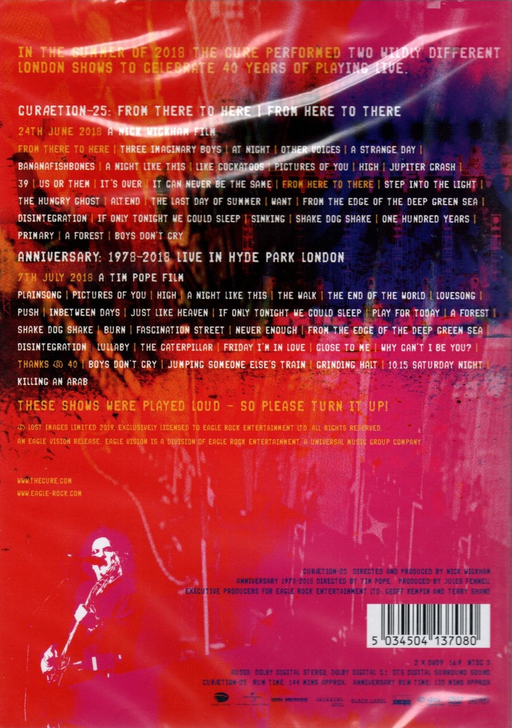DVD The Cure – 40 Live (Curætion-25 + Anniversary)