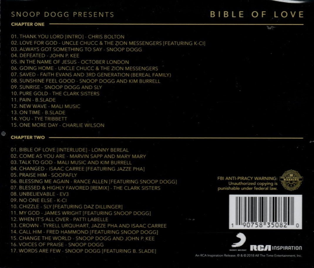 CDX2 Snoop Dogg – Bible Of Love