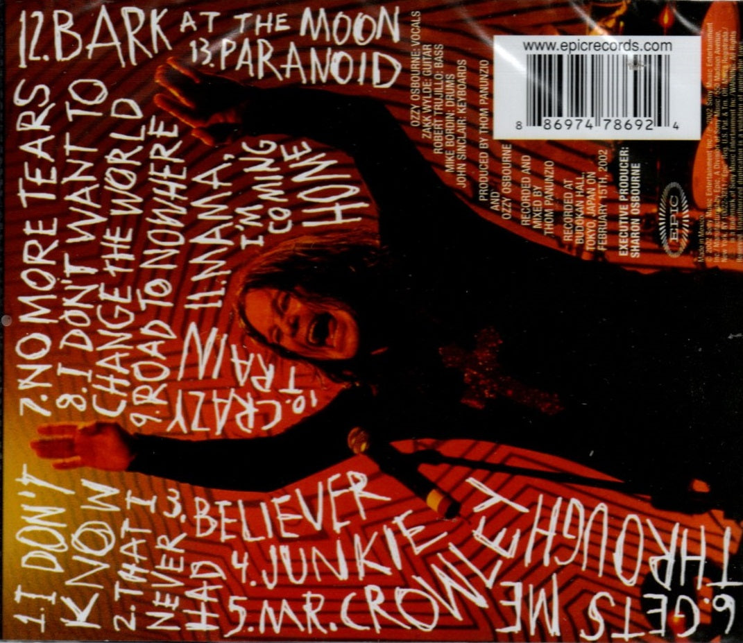 CD Ozzy Osbourne – Live At Budokan