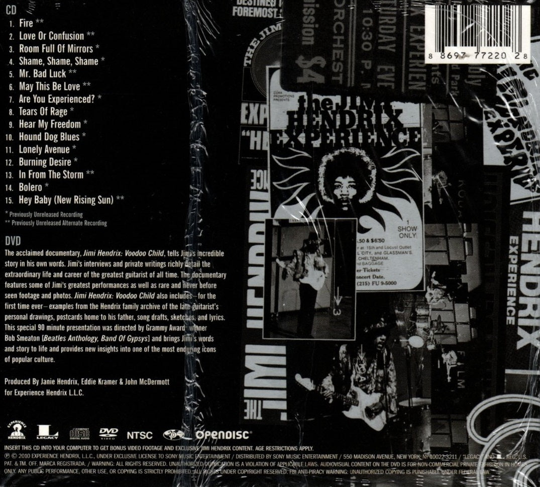 CD + DVD Jimi Hendrix – West Coast Seattle Boy: The Jimi Hendrix Anthology