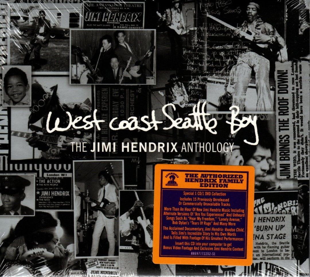 CD + DVD Jimi Hendrix – West Coast Seattle Boy: The Jimi Hendrix Anthology