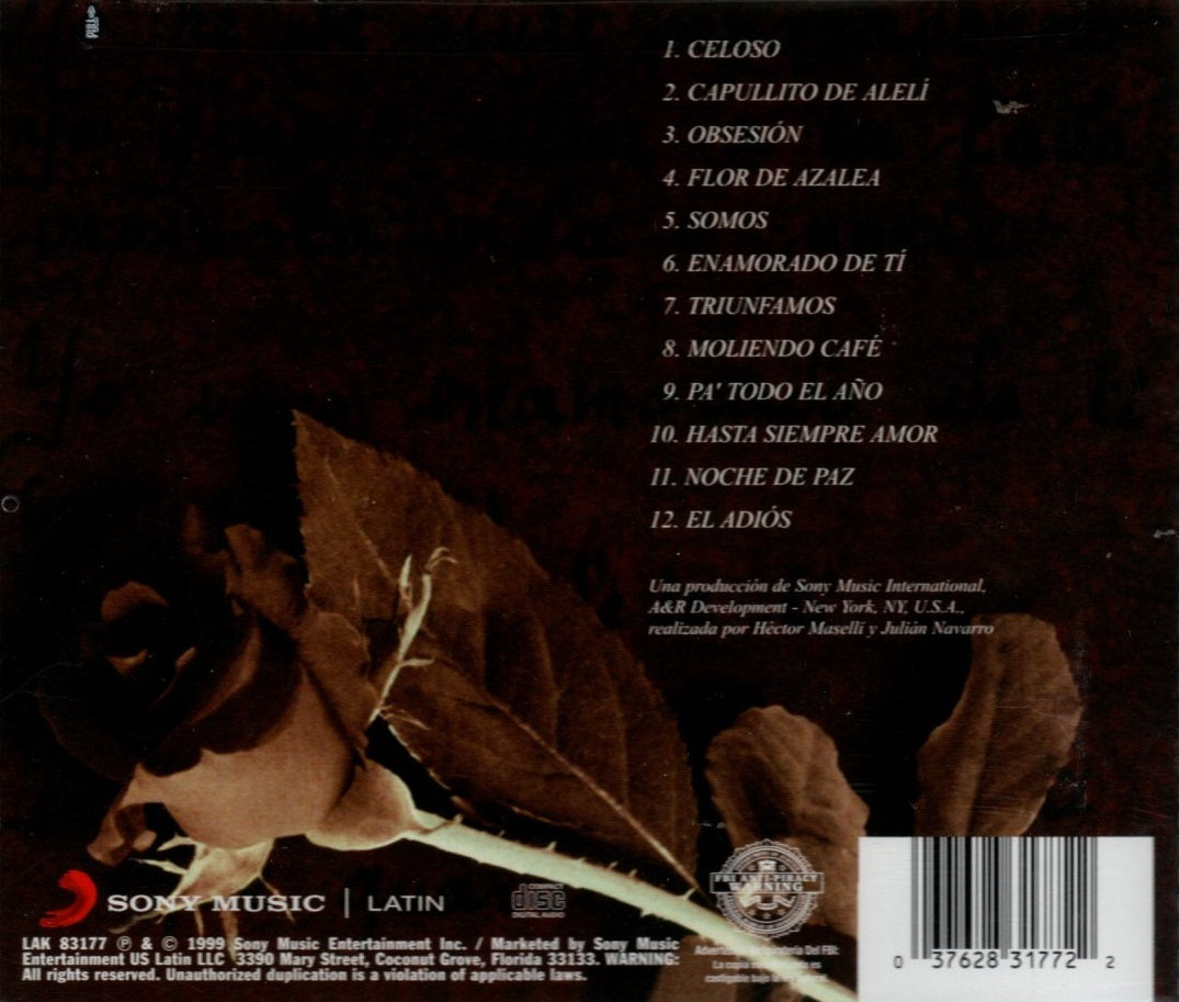 CD José Luis Rodríguez Con Los Panchos – Inolvidable II - Enamorado De Ti