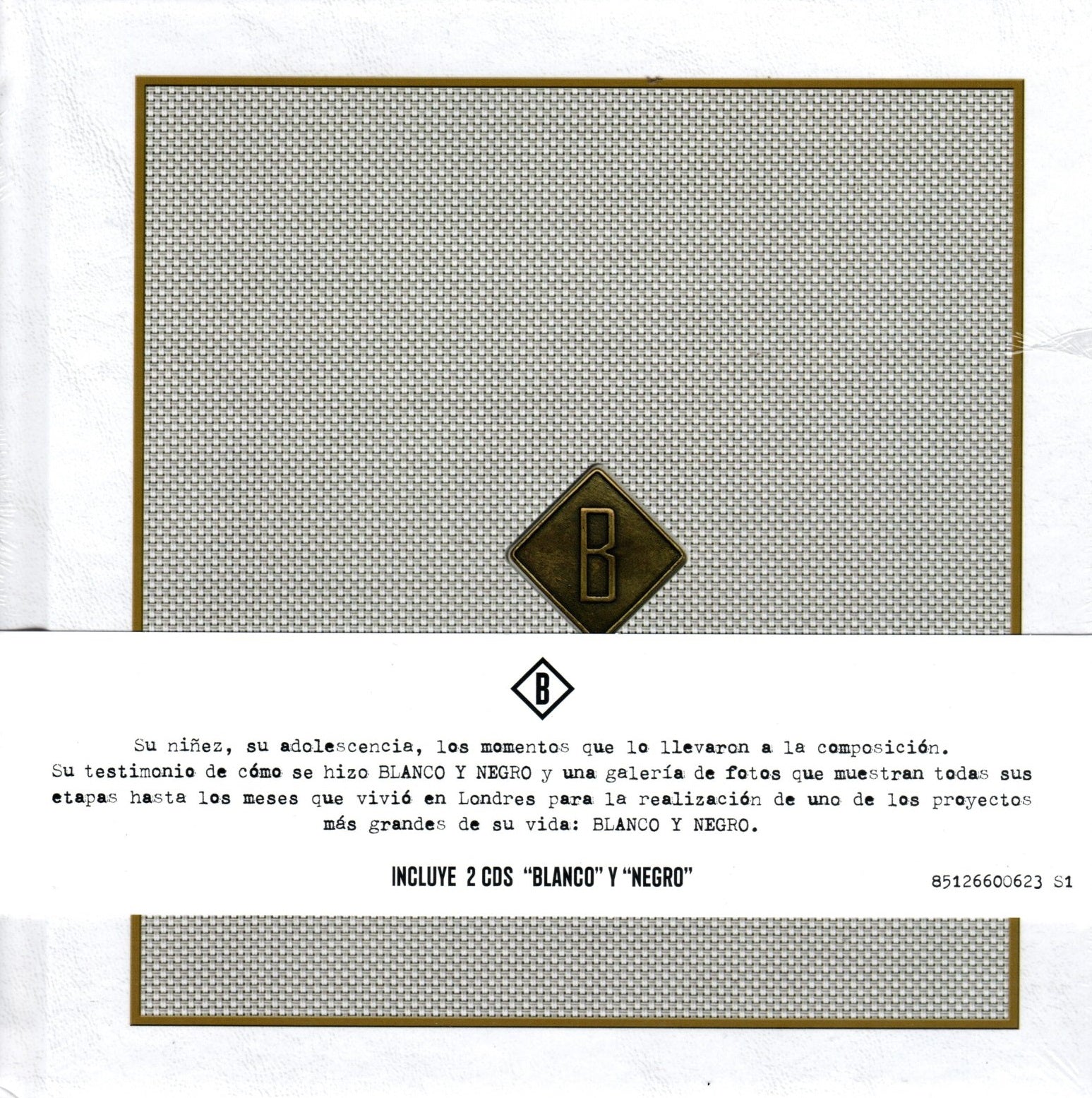 CDX2+ Libro Ricardo Arjona - Blanco y Negro