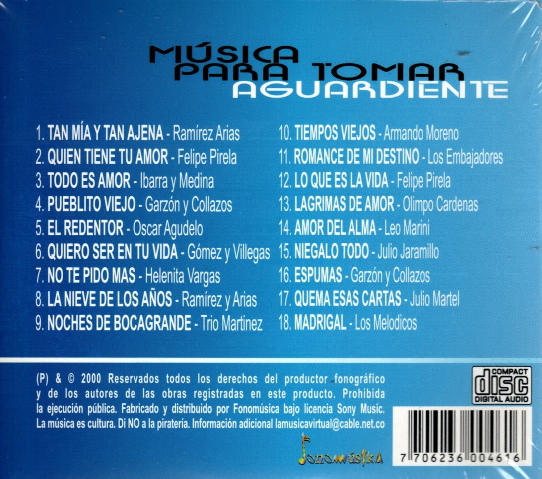 CD Música Para Tomar Aguardiente Vol.4