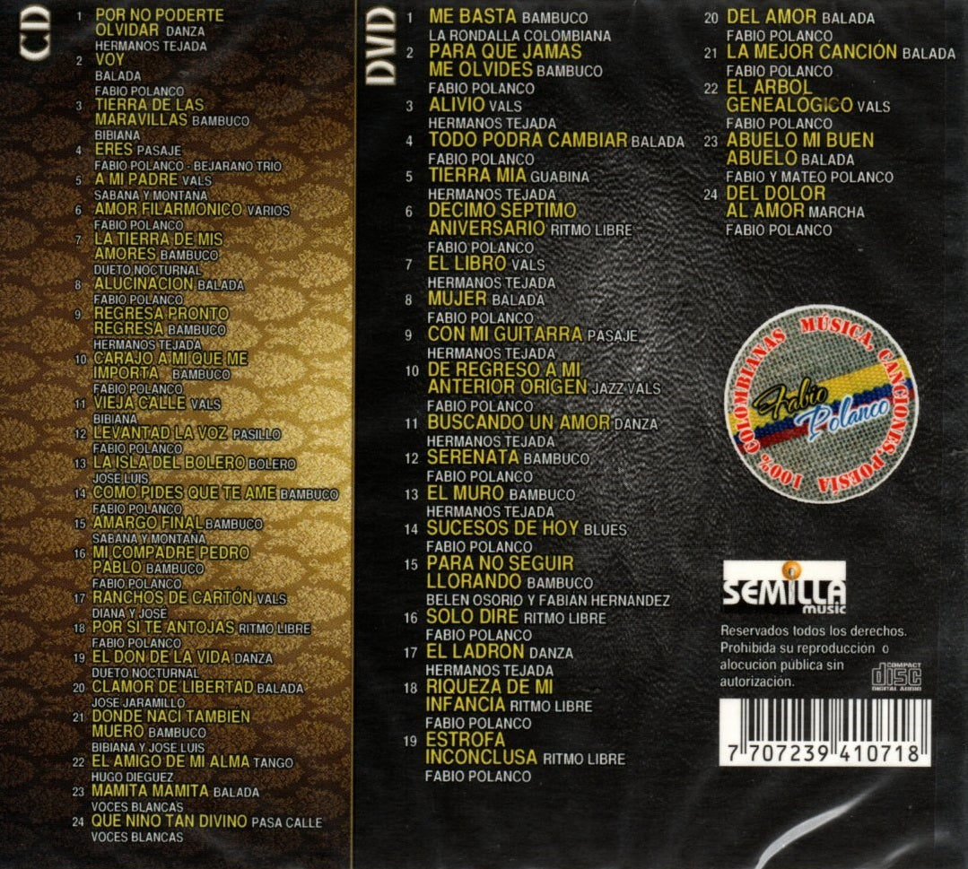 CD + DVD Fabio Polanco - Memorias