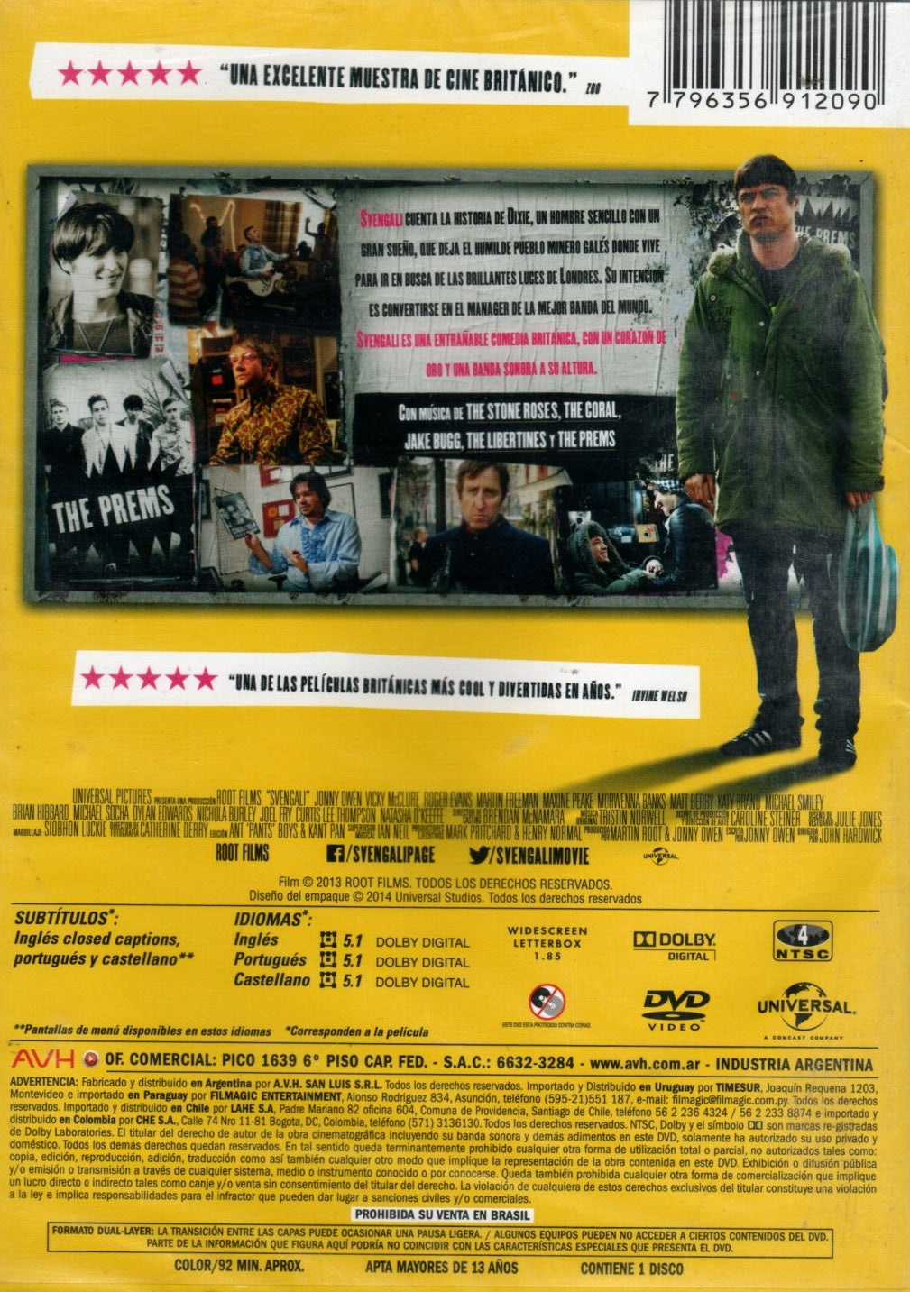 DVD SVENGALI - VIDA, AMOR Y UNA BANDA. ¿PODRA CON TODO?