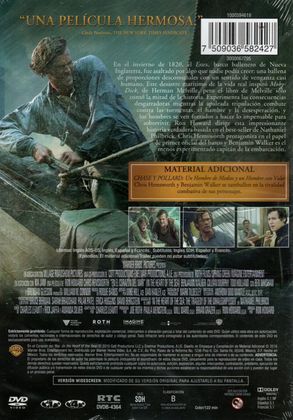 DVD En El Corazon Del Mar