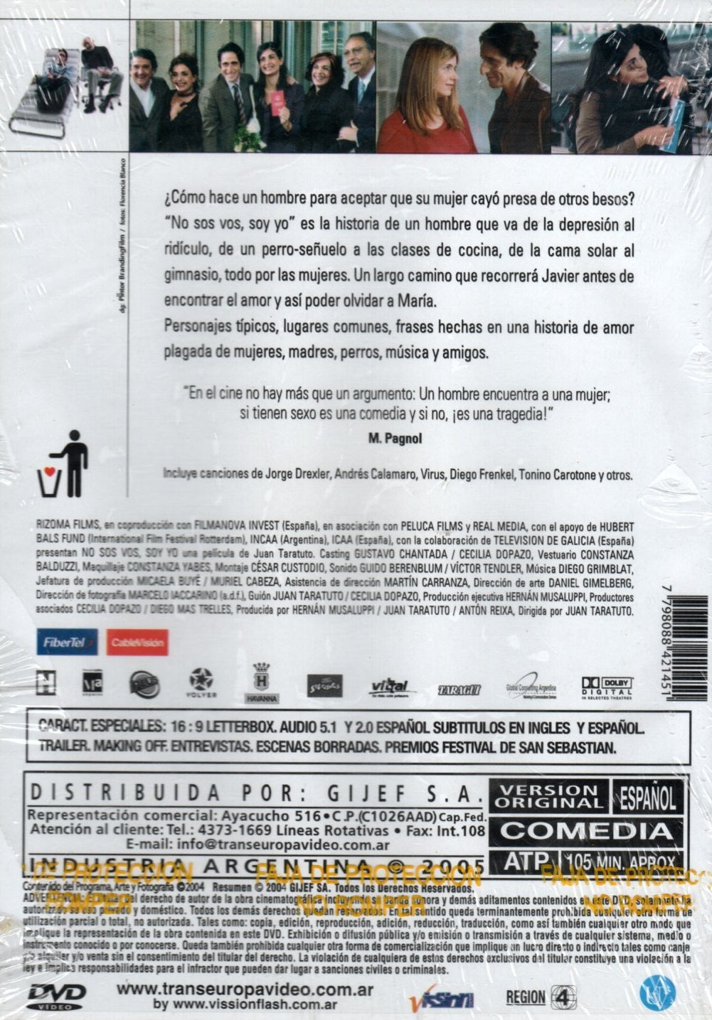 DVD NO SOS VOS SOY YO