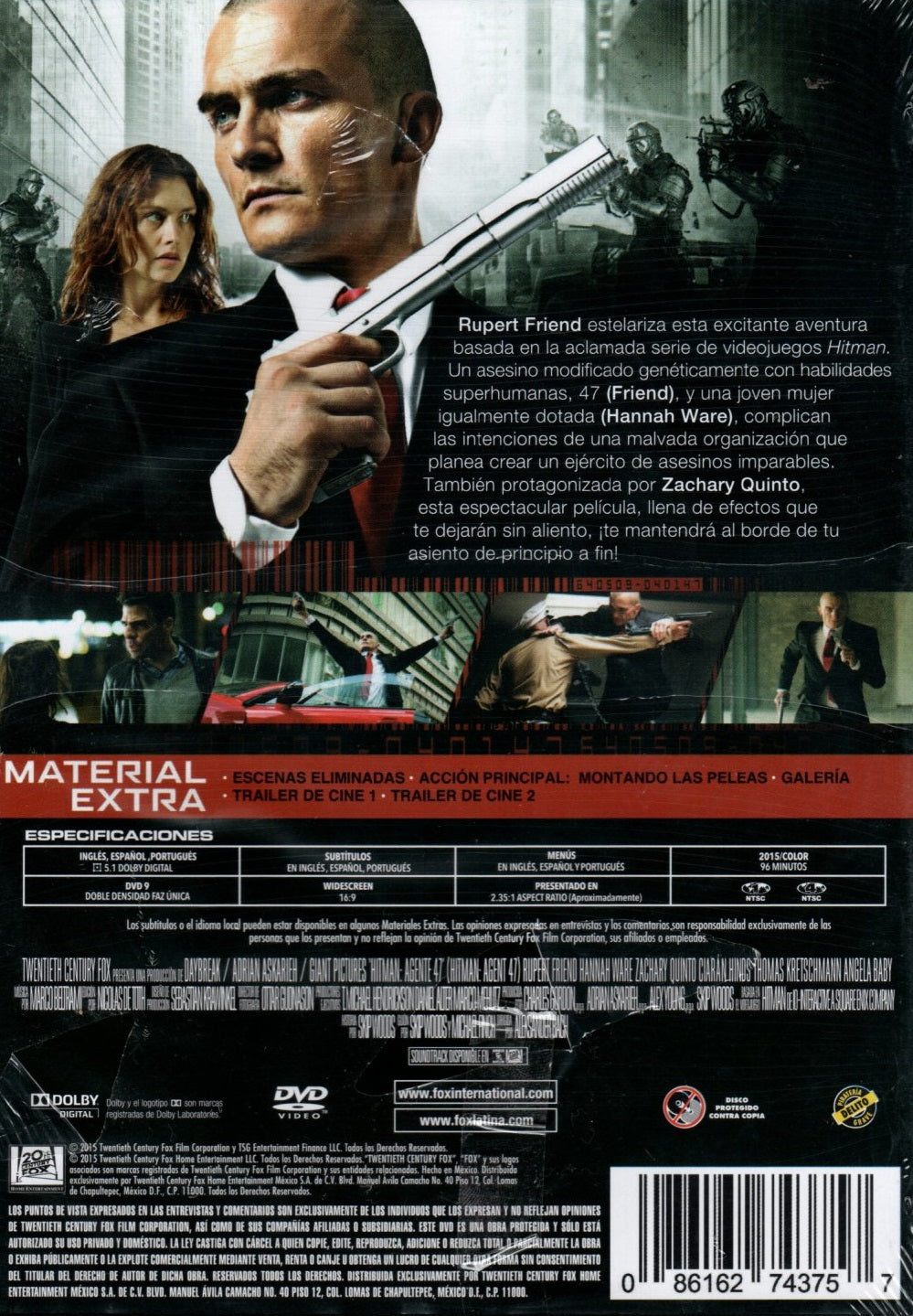 DVD HITMAN AGENTE 47