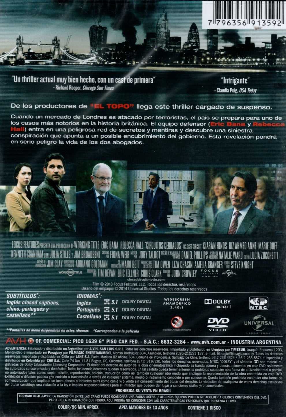 DVD CIRCUITOS CERRADOS