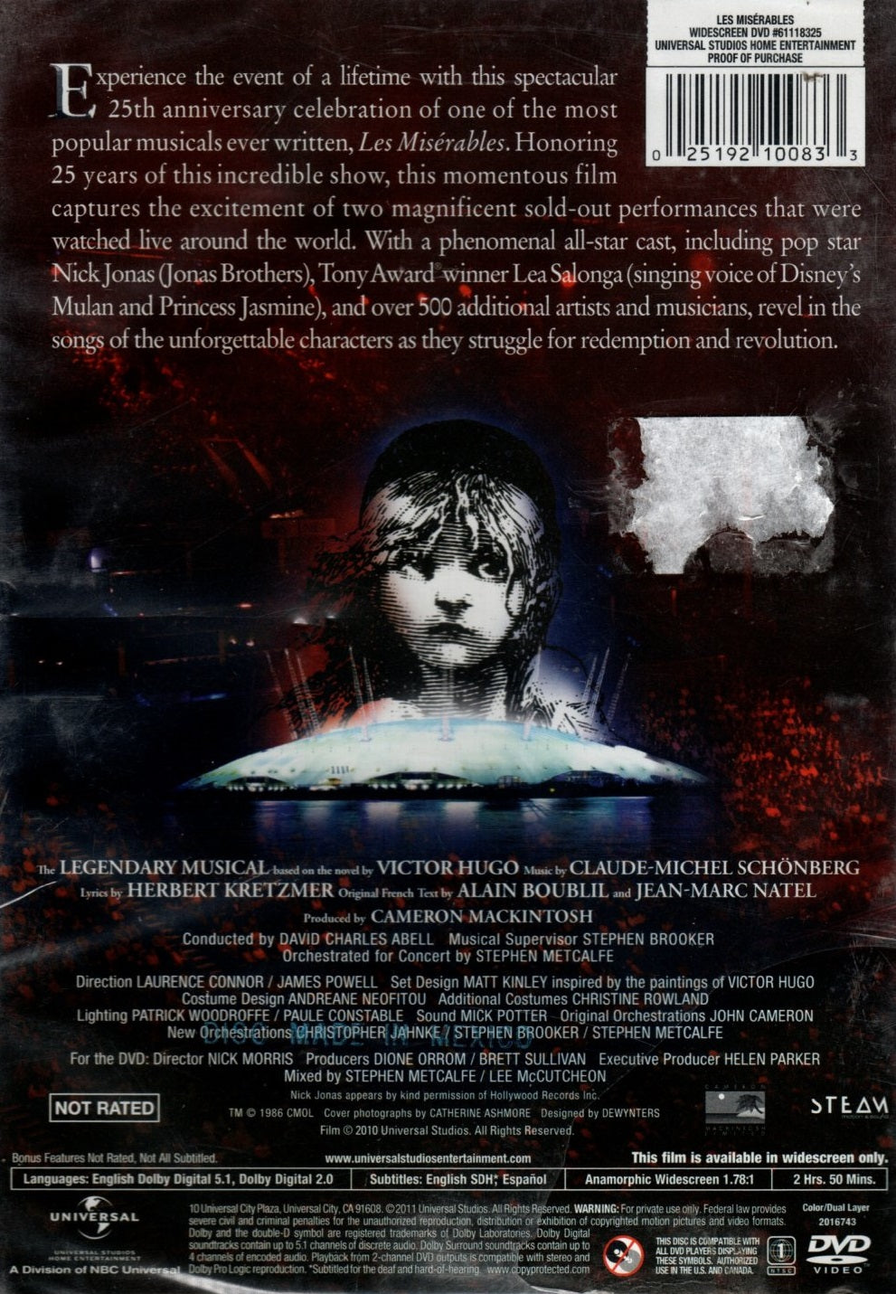 DVD Claude-Michel Schönberg, Herbert Kretzmer – Les Misérables In Concert The 25th Anniversary At The O2