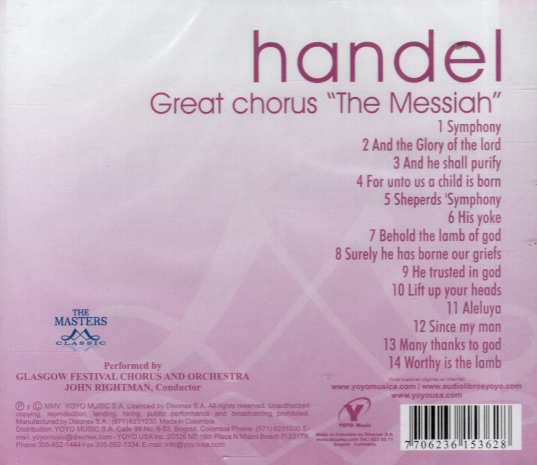 CD Handel - Great Chorus The Messiah