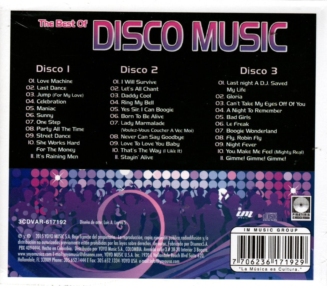 CDX3 The Best Of Disco Music